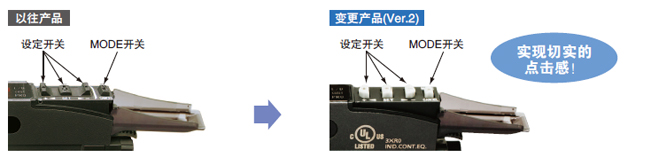 操作開關(guān)的操作性 、辨識性提高