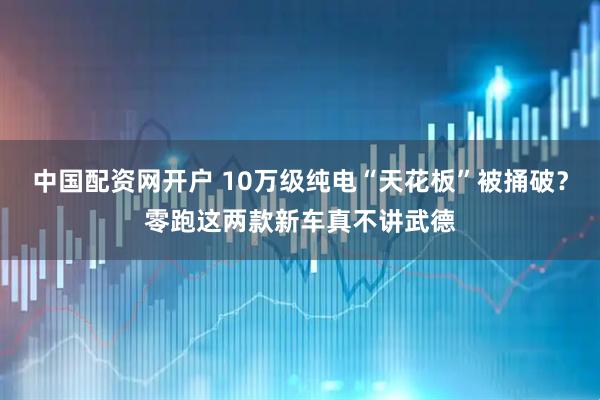 中国配资网开户 10万级纯电“天花板”被捅破？零跑这两款新车真不讲武德